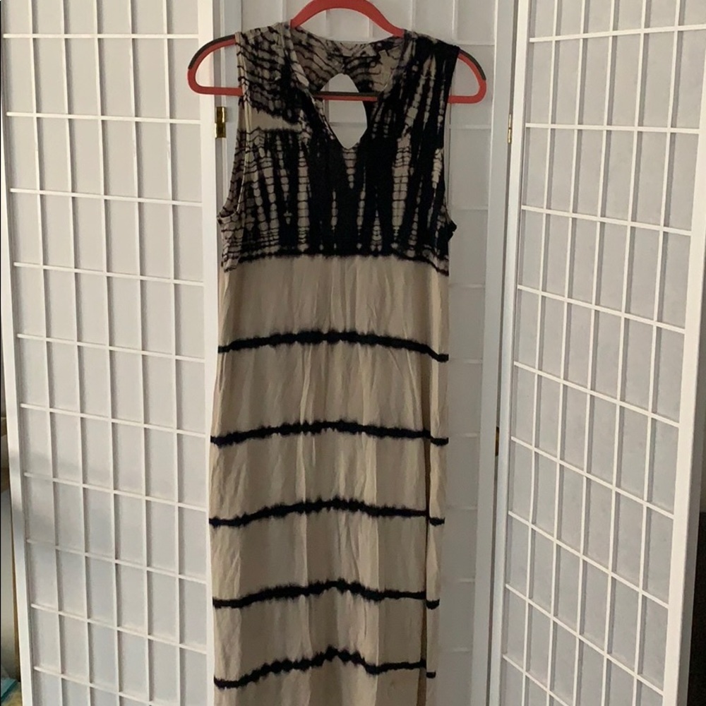 Tie dye maxi dress